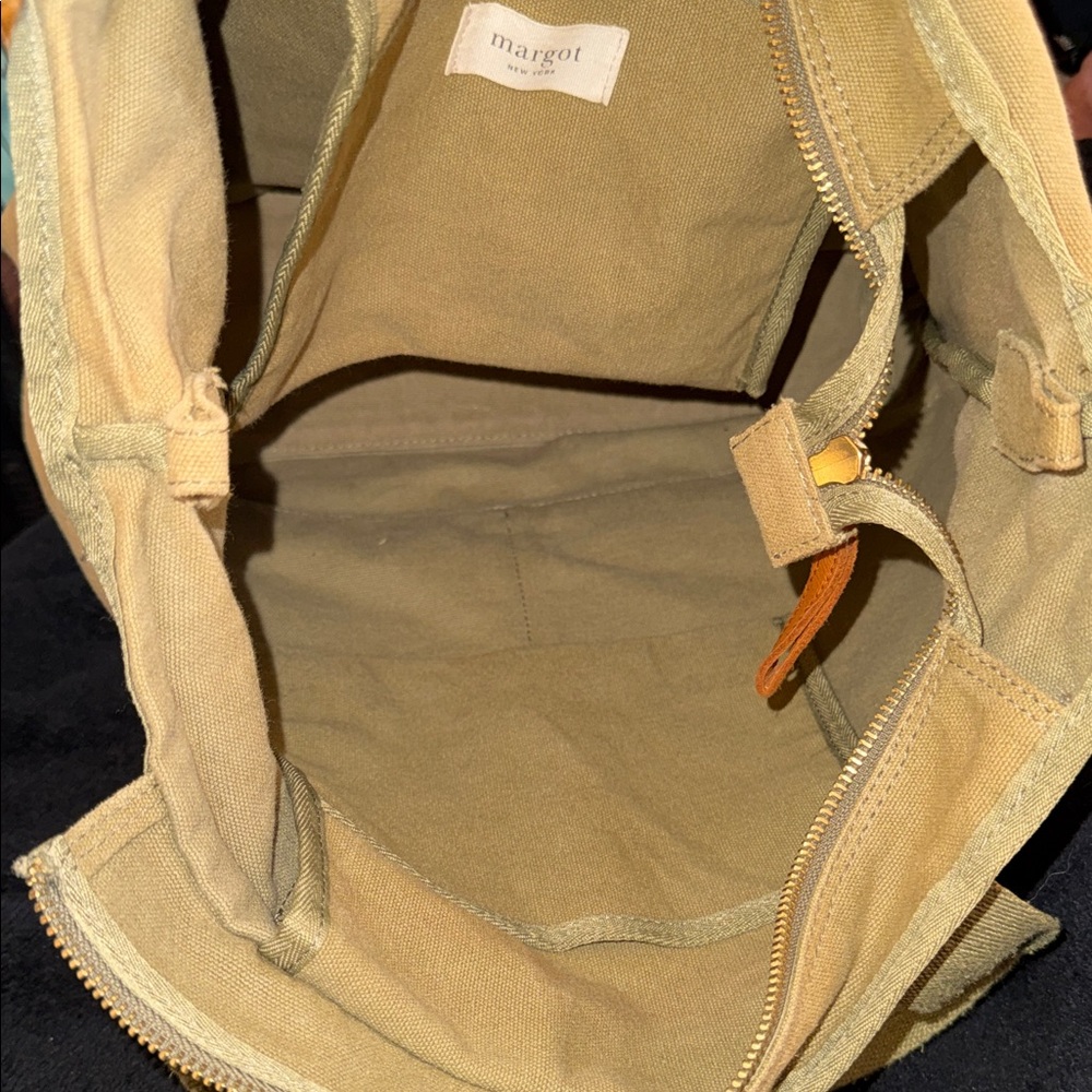 Margot Khaki Canvas Tote Blair - Picture 8 of 12
